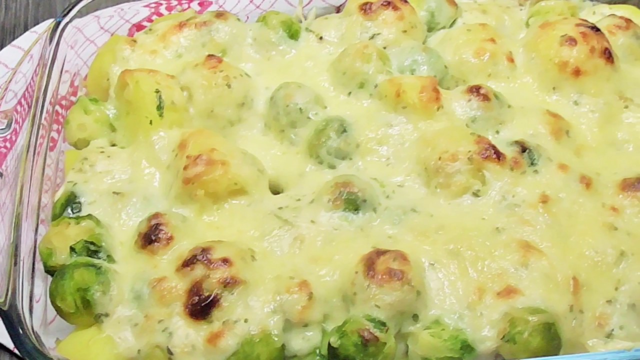 Kartoffelauflauf mit Rosenkohl
