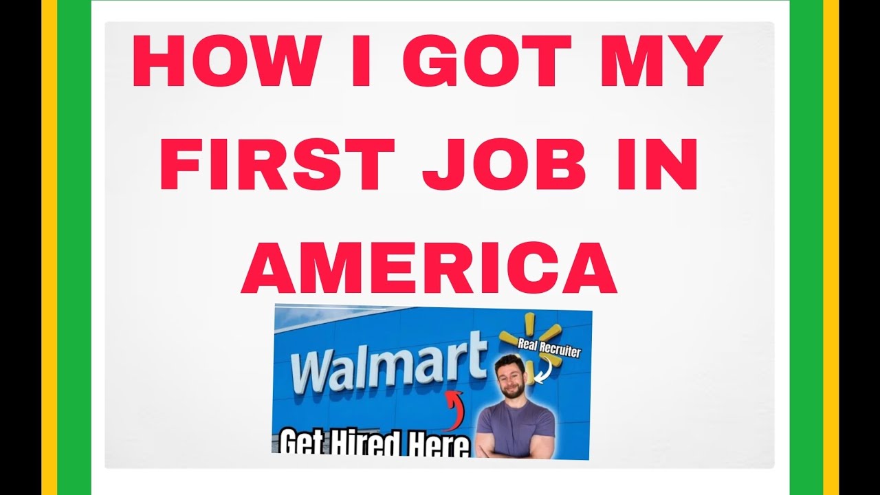 How I Got My First Job In America and My Job Experience #dvlottery #onlinejobs #walmart