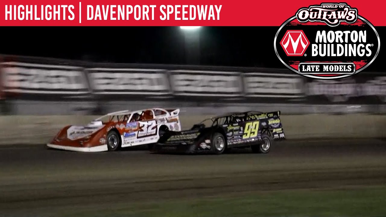 World of Outlaws Morton Buildings Late Models Davenport Speedway, May 30th, 2020 | HIGHLIGHTS