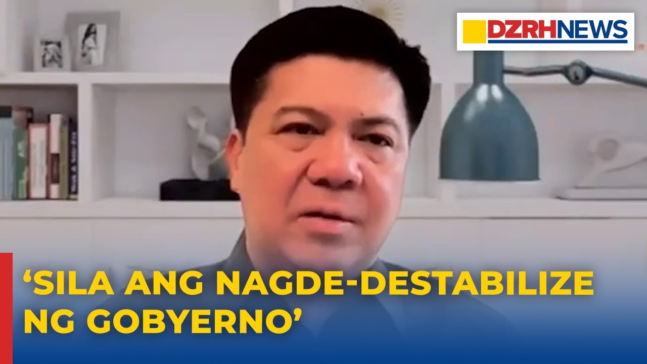 Defensor:Administrasyon na ang kusang nagde-destabilize ng pamahalaan dahil sa malawakang katiwalian