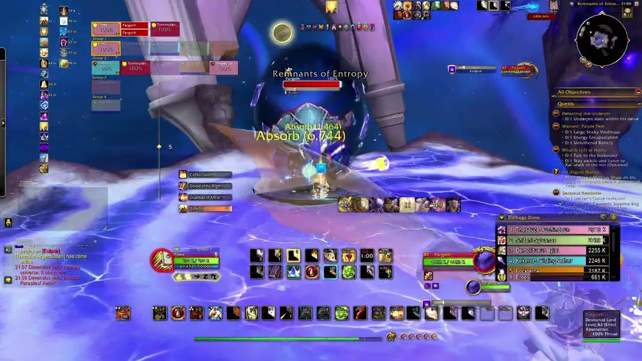 HC Dimensius late clear in pre-patch Sleep Deprived
