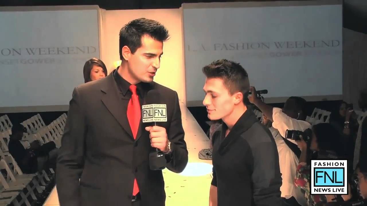 Colton Haynes at the LA Mercedes-Benz Fashion Week 2011 at Fashion News Live