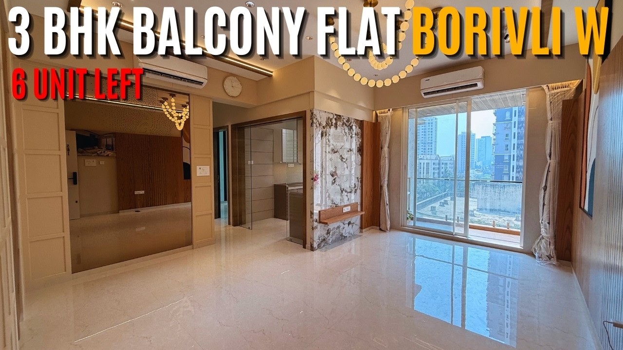 3 bhk balcony flat in Borivali West | 2 min Near Metro | 1188 sq.ft | Borivali West Mumbai