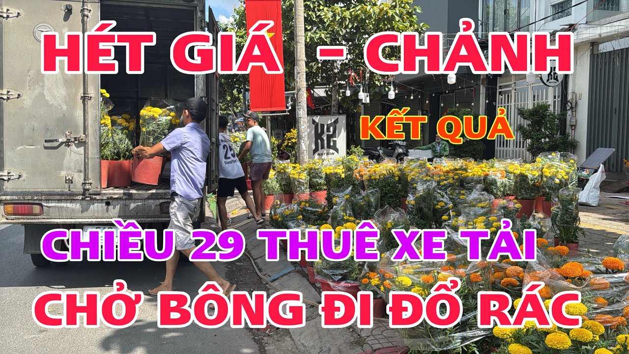 Tập 2973 HÉT GIÁ CHẢNH KHÔNG HẠ KẾT QUẢ CHIỀU 29 TẾT THUÊ XE TẢI CHỞ BÔNG ĐI ĐỔ RÁC