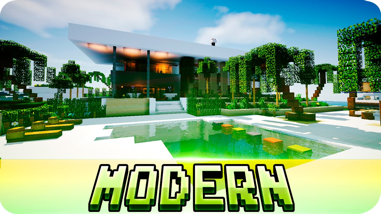 Minecraft - Beautiful Modern House w/ Download - JerenVids