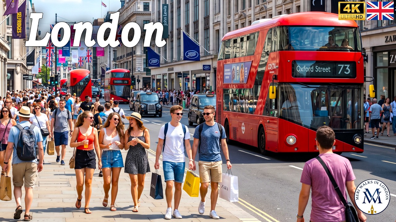🇬🇧 Best LONDON WALK 4K 🔥 Crowded Weekend Vibes on London City Centre 😍 | True 4K