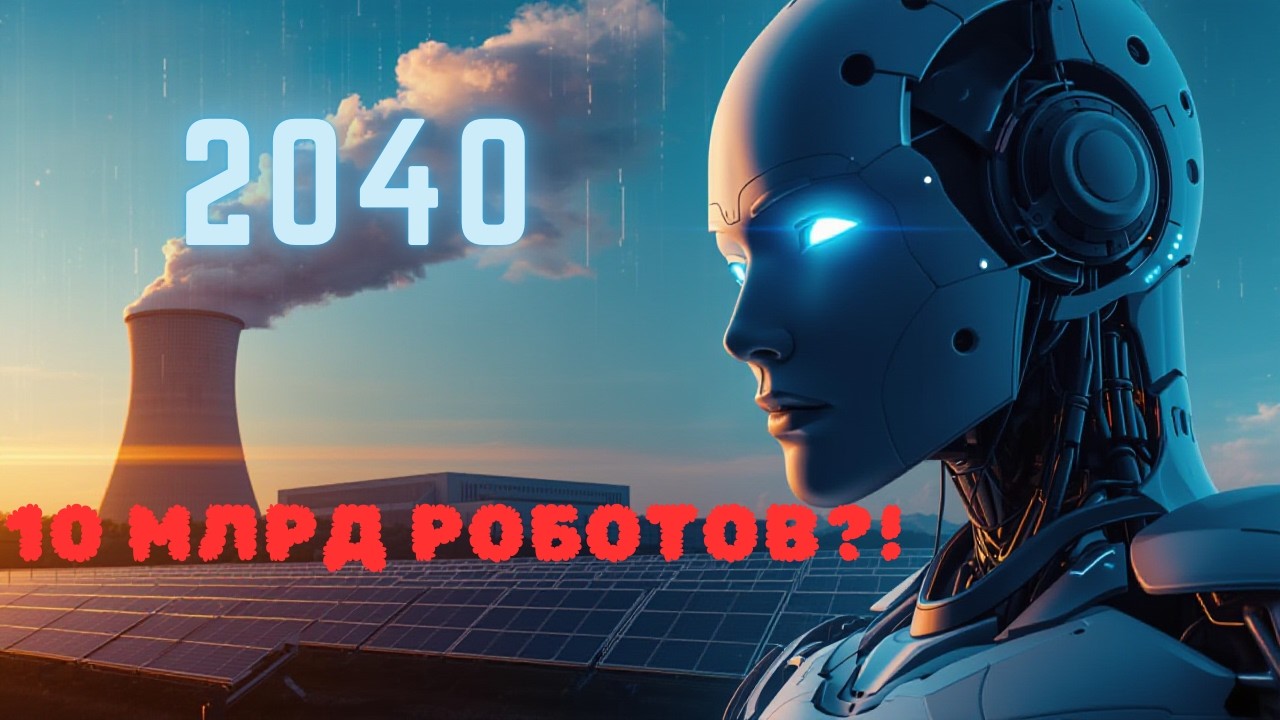 10 млрд роботов к 2040? Сколько энергии нужно (Optimus, атомка, солнечные)