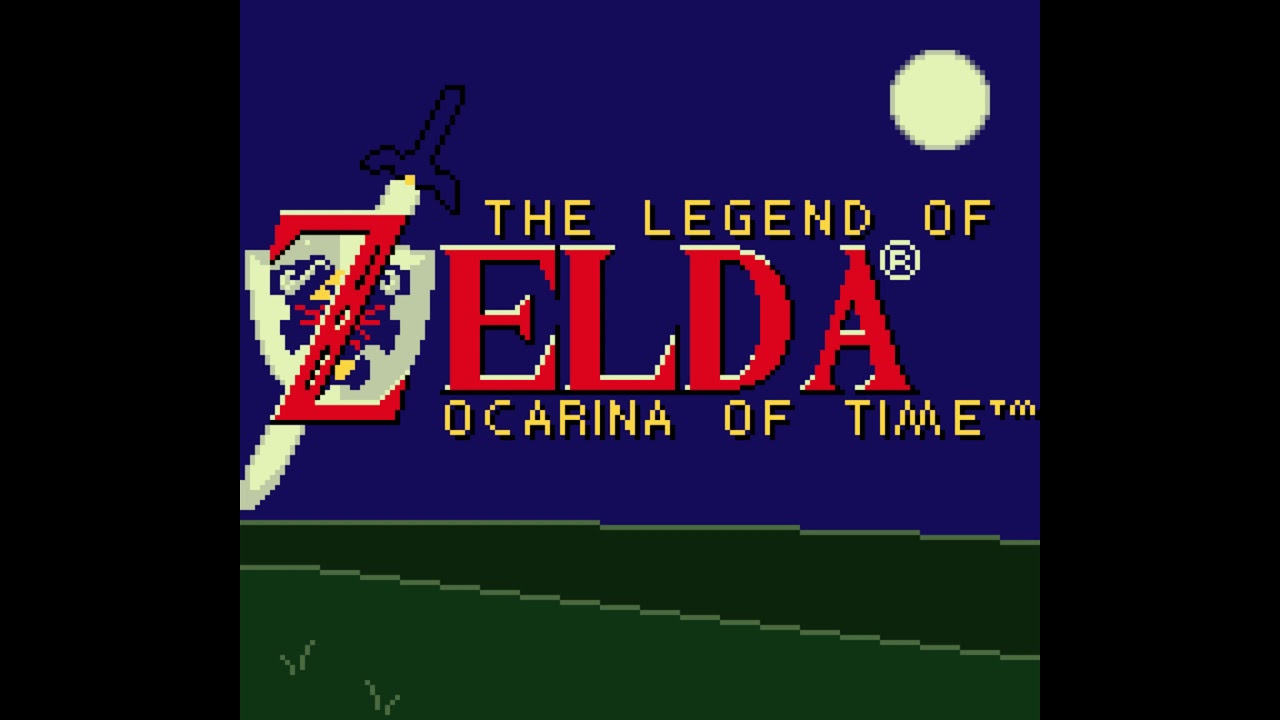 Zelda Ocarina of Time - Title Theme - 8 bit Game Boy cover
