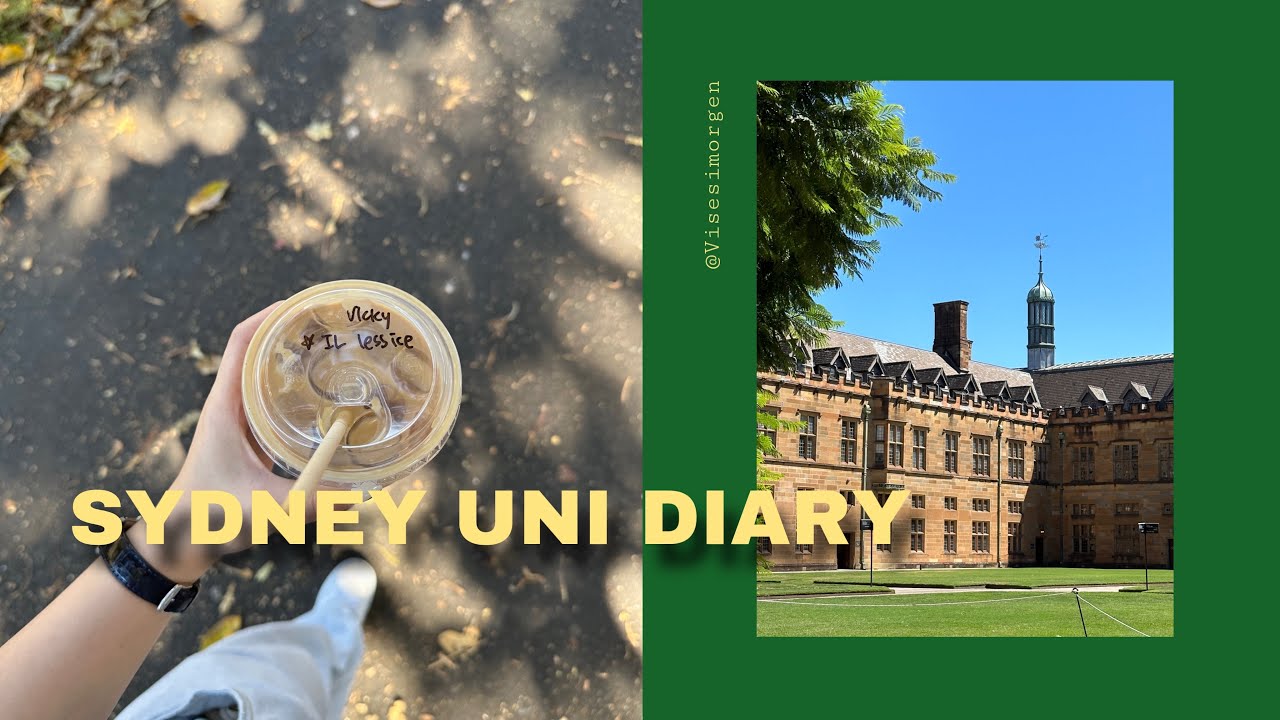 Sydney Uni Vlog📚a day in my life:) Aussie cafe｜cozy summertime｜French learning｜French bistro