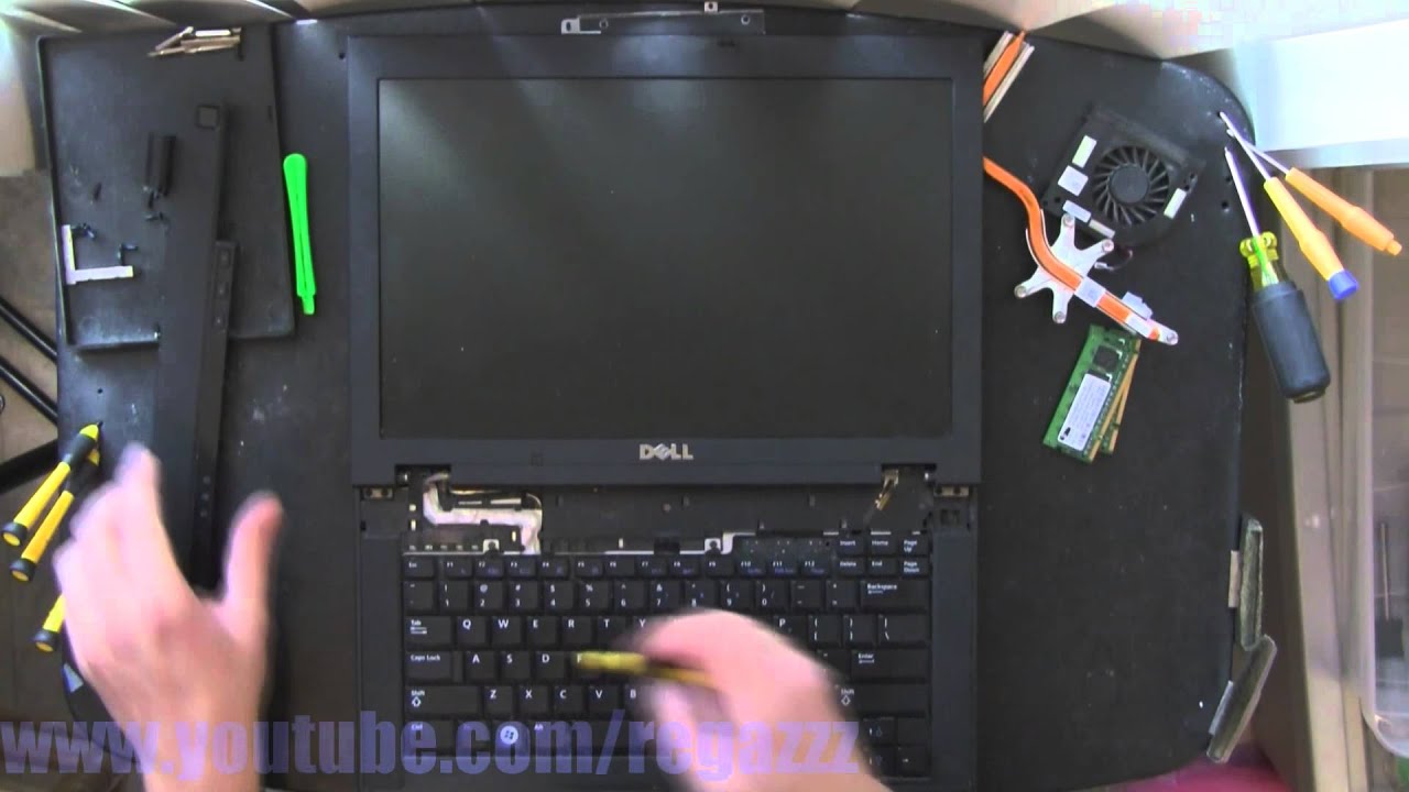 DELL LATITUDE E5400 take apart, disassembly, how-to video (nothing left) HD