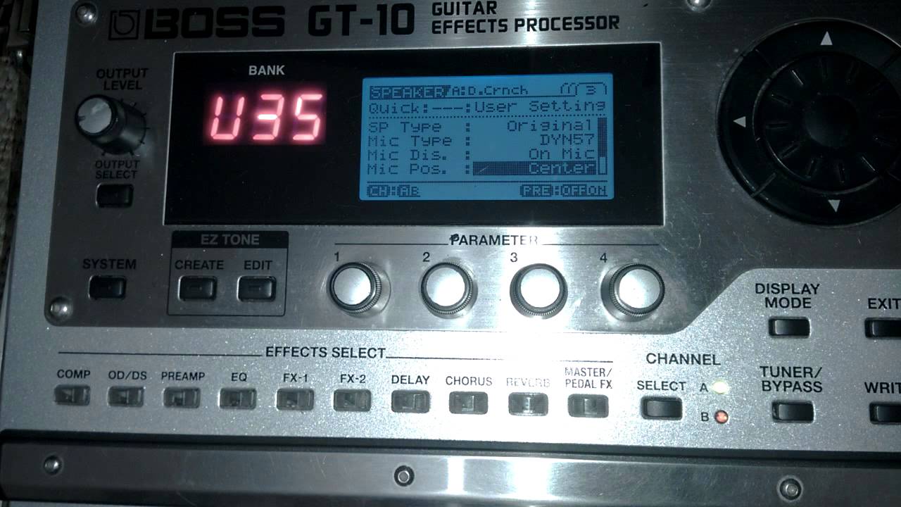 GT 10 Fender Delux Crunch (II EQ) drive