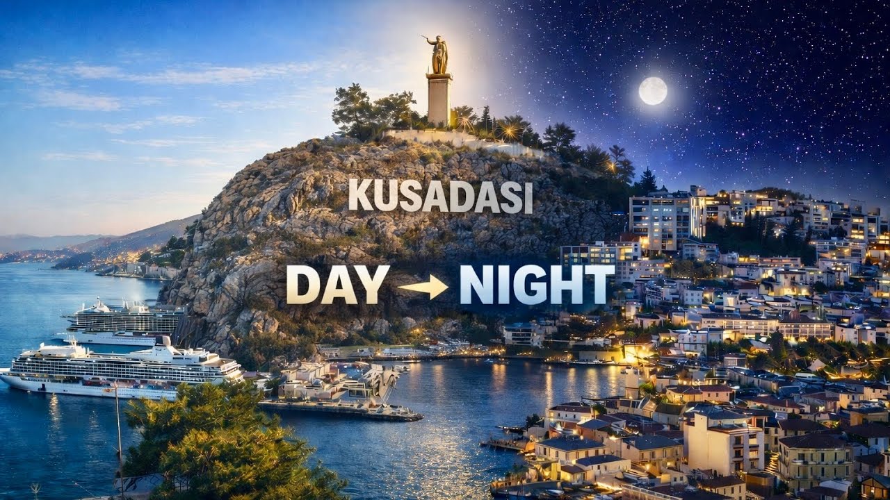 Kusadasi, Turkey | Stunning Day to Night Cinematic Timelapse 4K