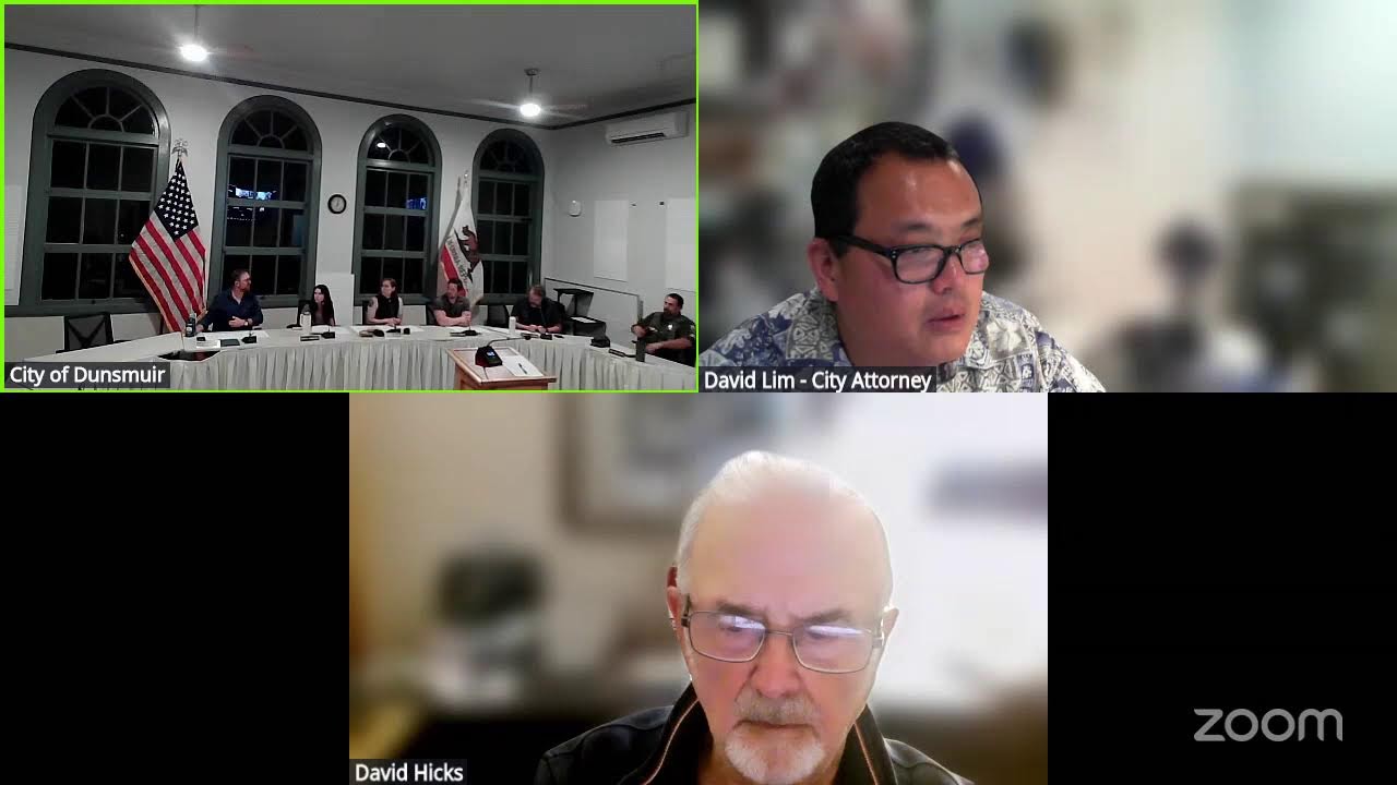Dunsmuir City Council Meeting 19 March 2026