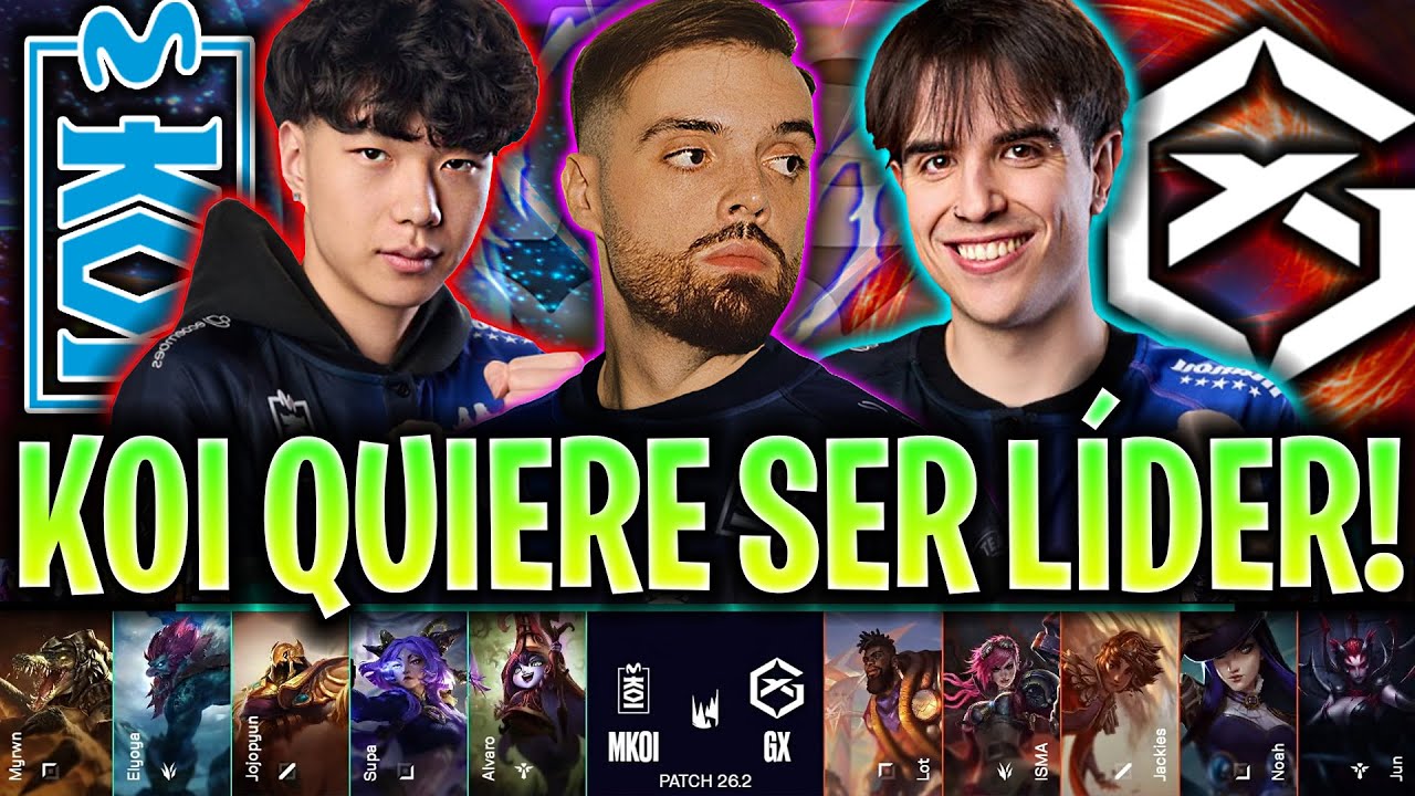 IBAI CASTEA A KOI BUSCANDO SER LÍDER DE LA LEC!😱 - KOI vs GX LEC VERSUS 2026 ESPAÑOL IBAI COSTREAM