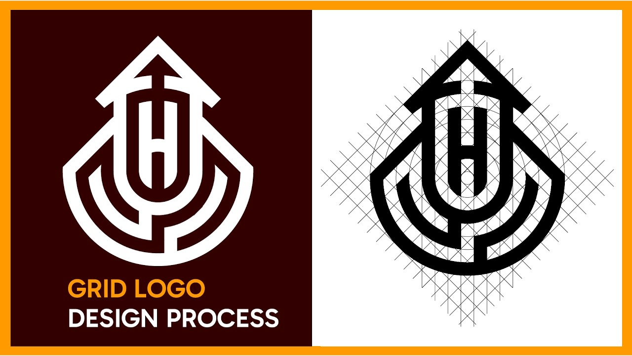 How to Design a Professional Logo Using Grids in Adobe Illustrator#logo #illustrator #logodesign