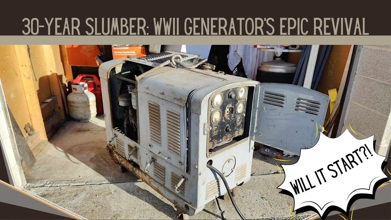 Sitting for 30 years WW2 Generator O'keefe and merritt E-3