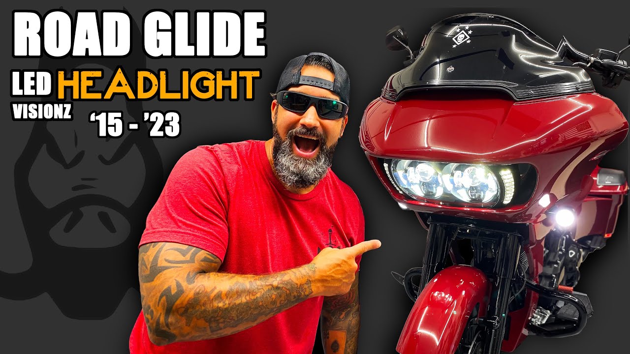 Установка, эксплуатация и обзор фар Road Glide от HogWorkz Dual Visionz