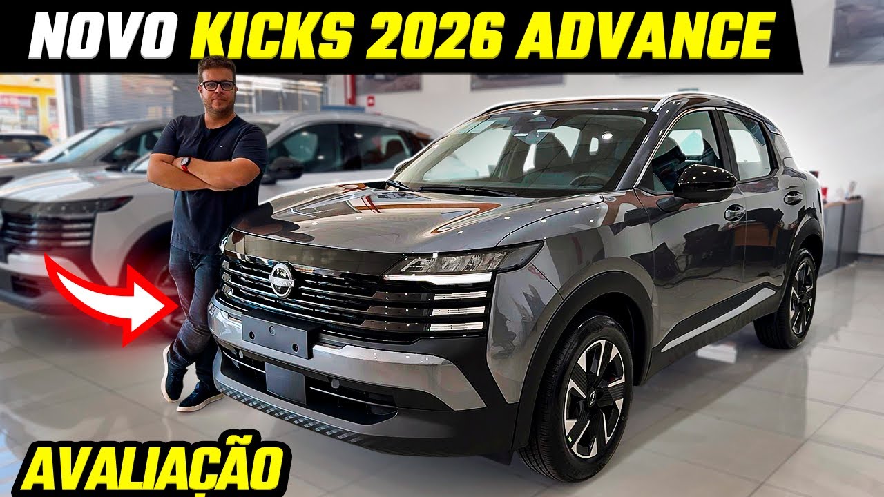 NOVO NISSAN KICKS 2026 ADVANCE EM DETALHES