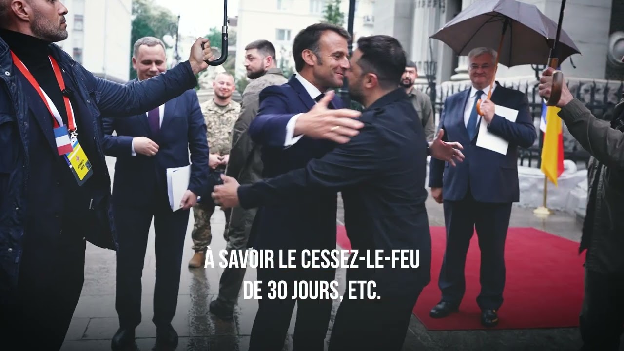 En Ukraine, unis.