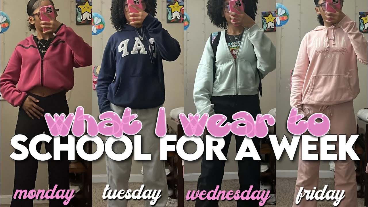 what I wear to school for a week 