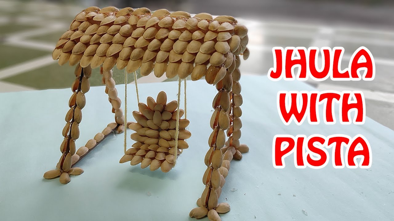 DIY Jhula With Pista Shells | DIY Pista Shell Crafts | Home Decorating Ideas | Handmade Jhula