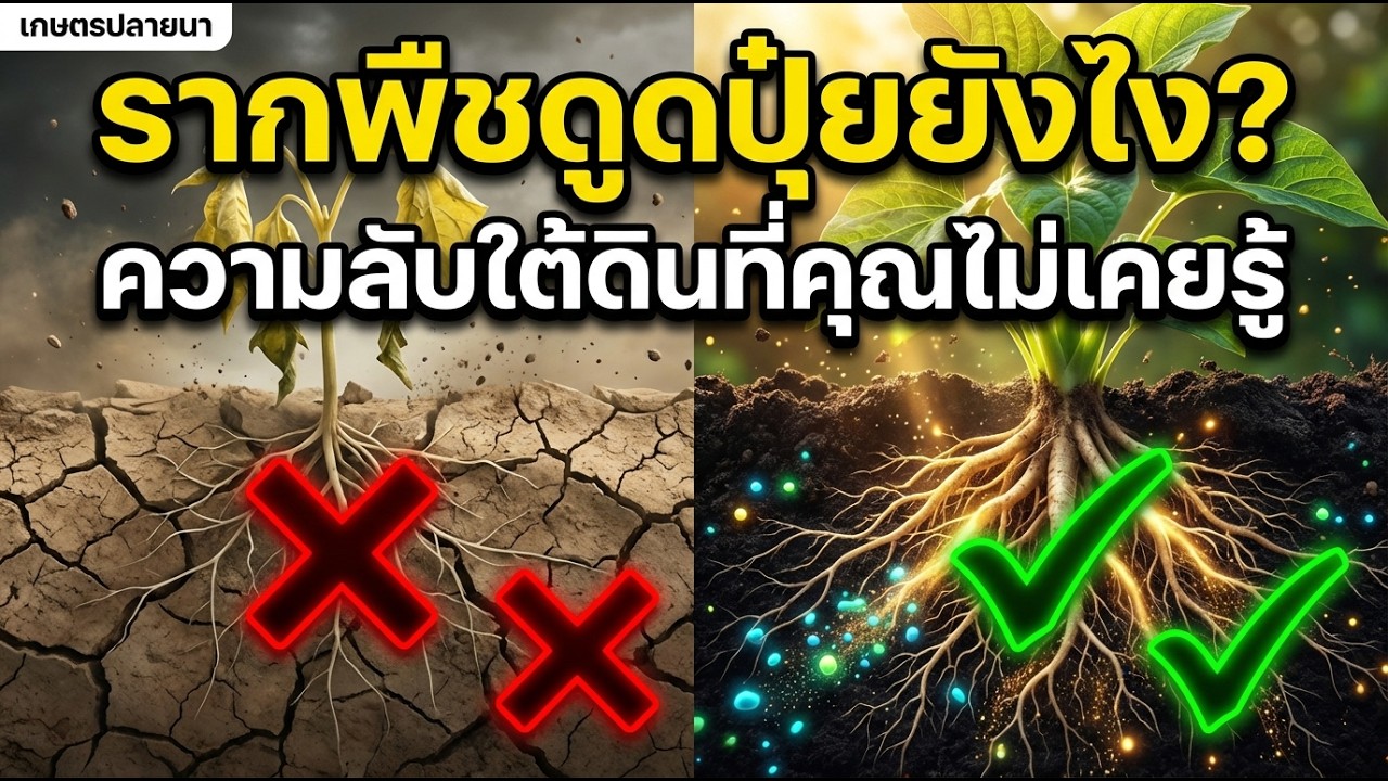 👉 ระบบรากพืชทำงานยังไง ทำไมบางแปลงโต บางแปลงไม่โต