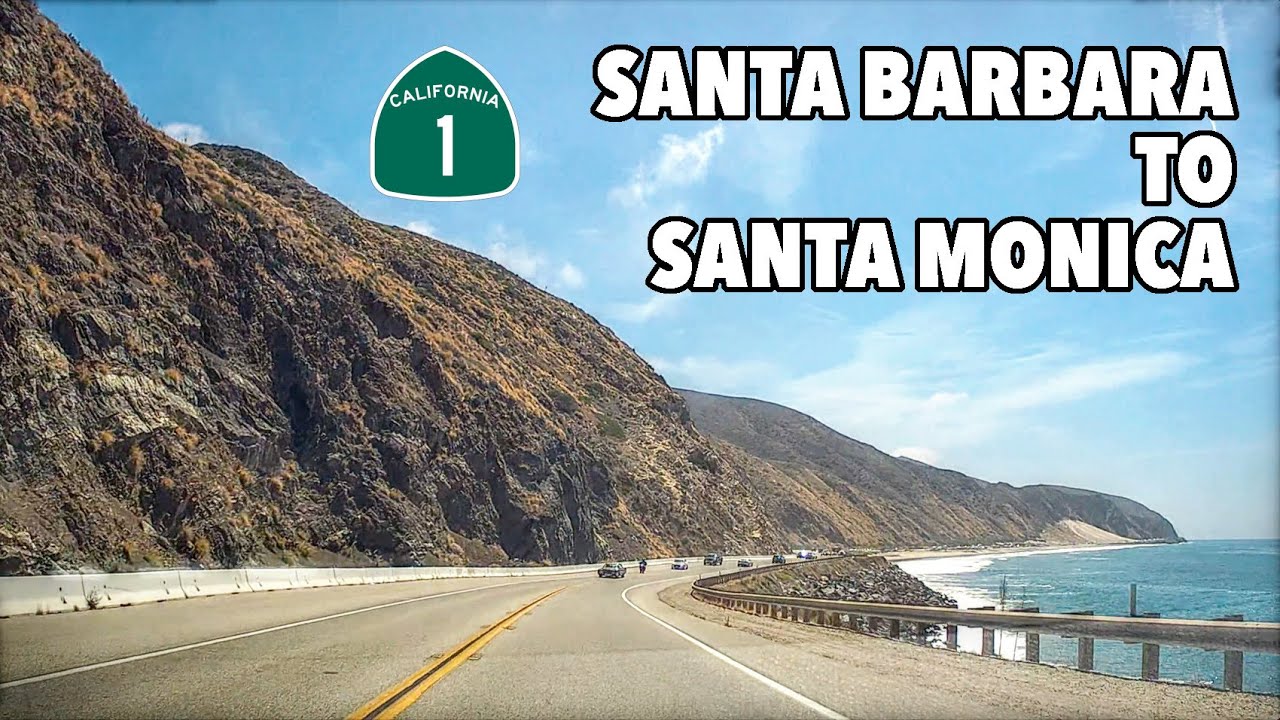 Driving Pacific Coast Highway from Santa Barbara to Santa Monica, California