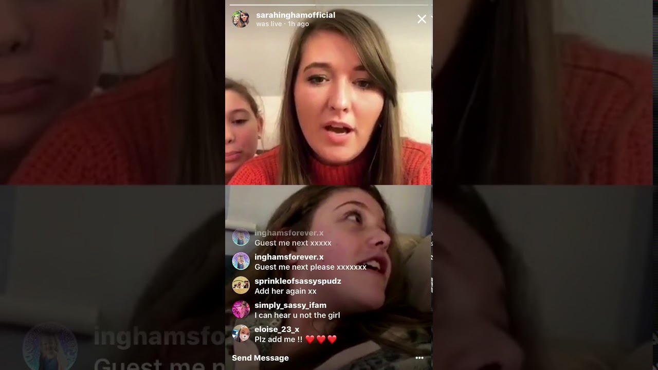 INGHAM FAMILY guest fans on Instagram Live