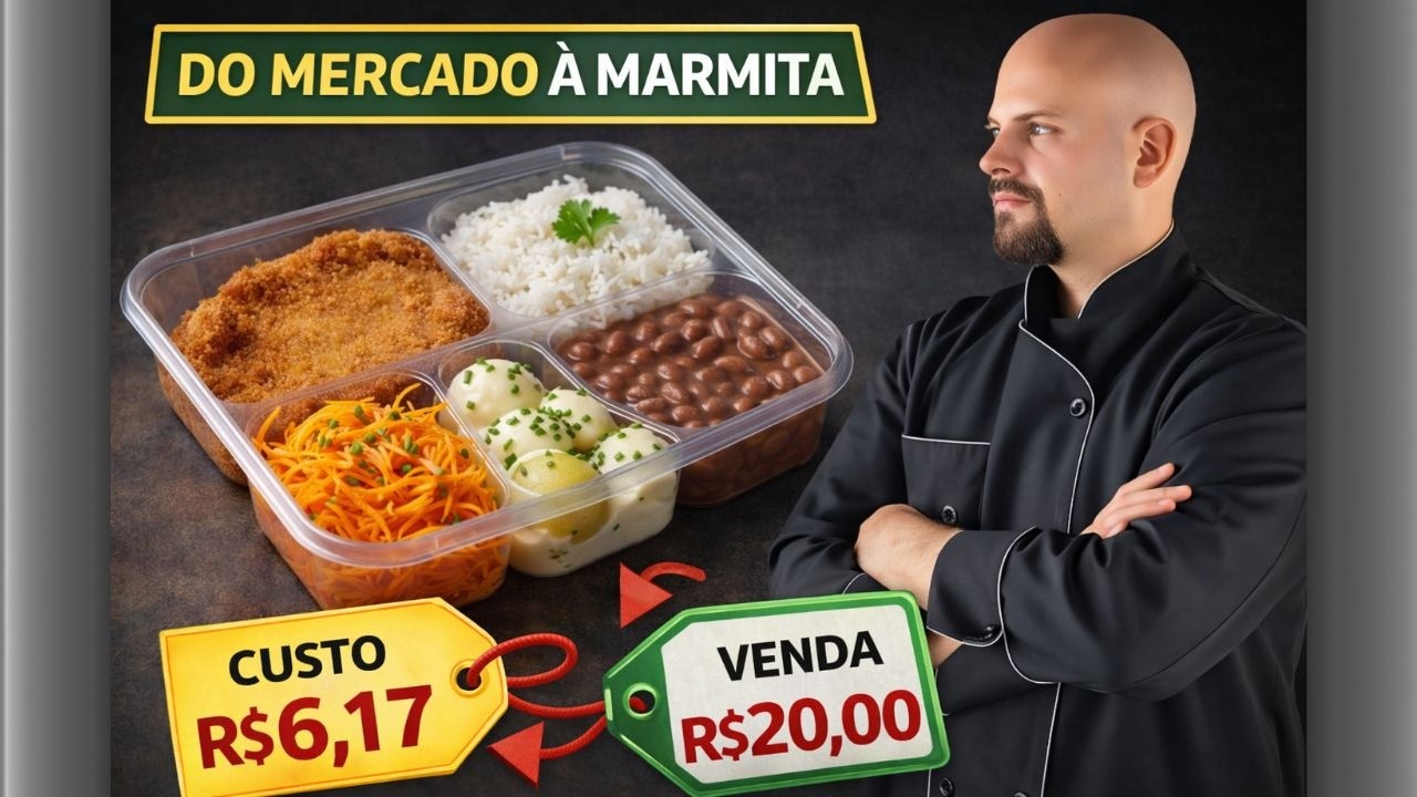 Marmita com CUSTO R$6,17 que VENDE MAIS | Dia de Margem Menor, Giro Maior (Ep.17)