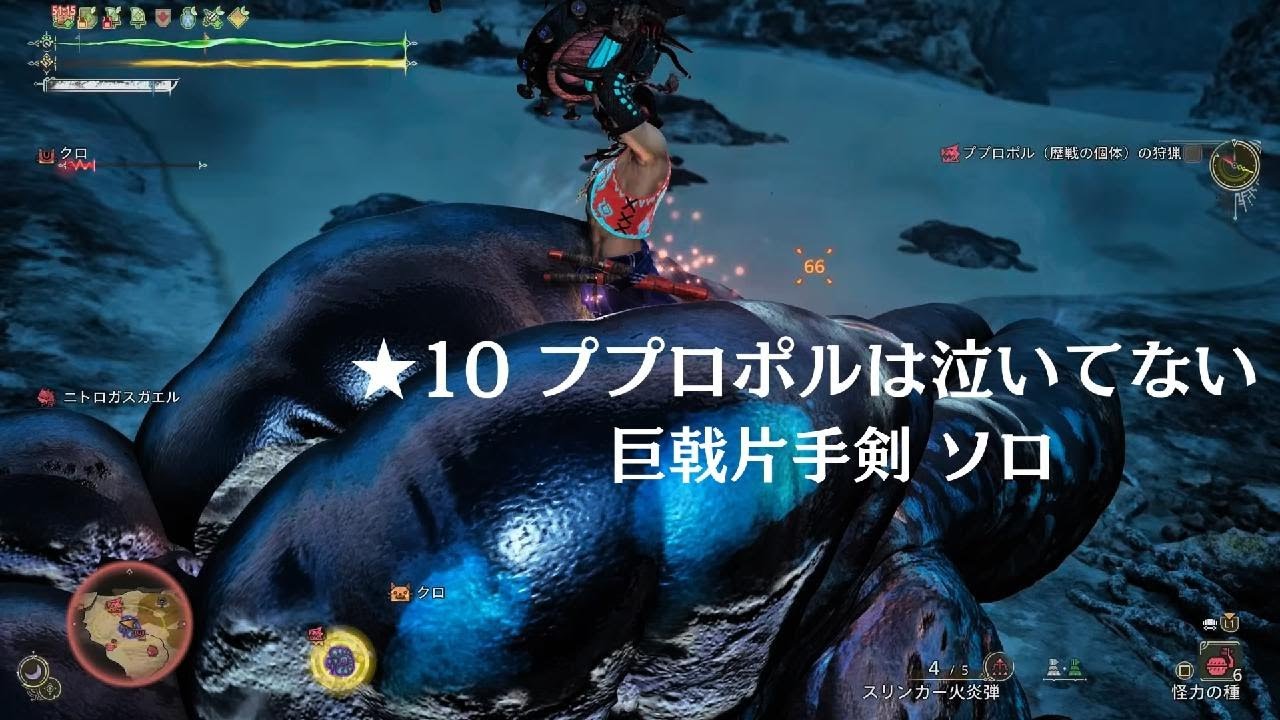 Monster Hunter Wilds_★10ププロポルは泣いてない_巨戟片手剣_ソロ_20260303