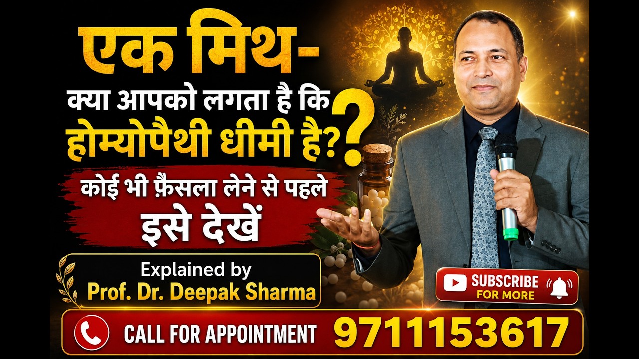 Think Homeopathy Is Slow? Watch This Before You Decide: Busting the Myth by Prof. Dr. Deepak Sharma
