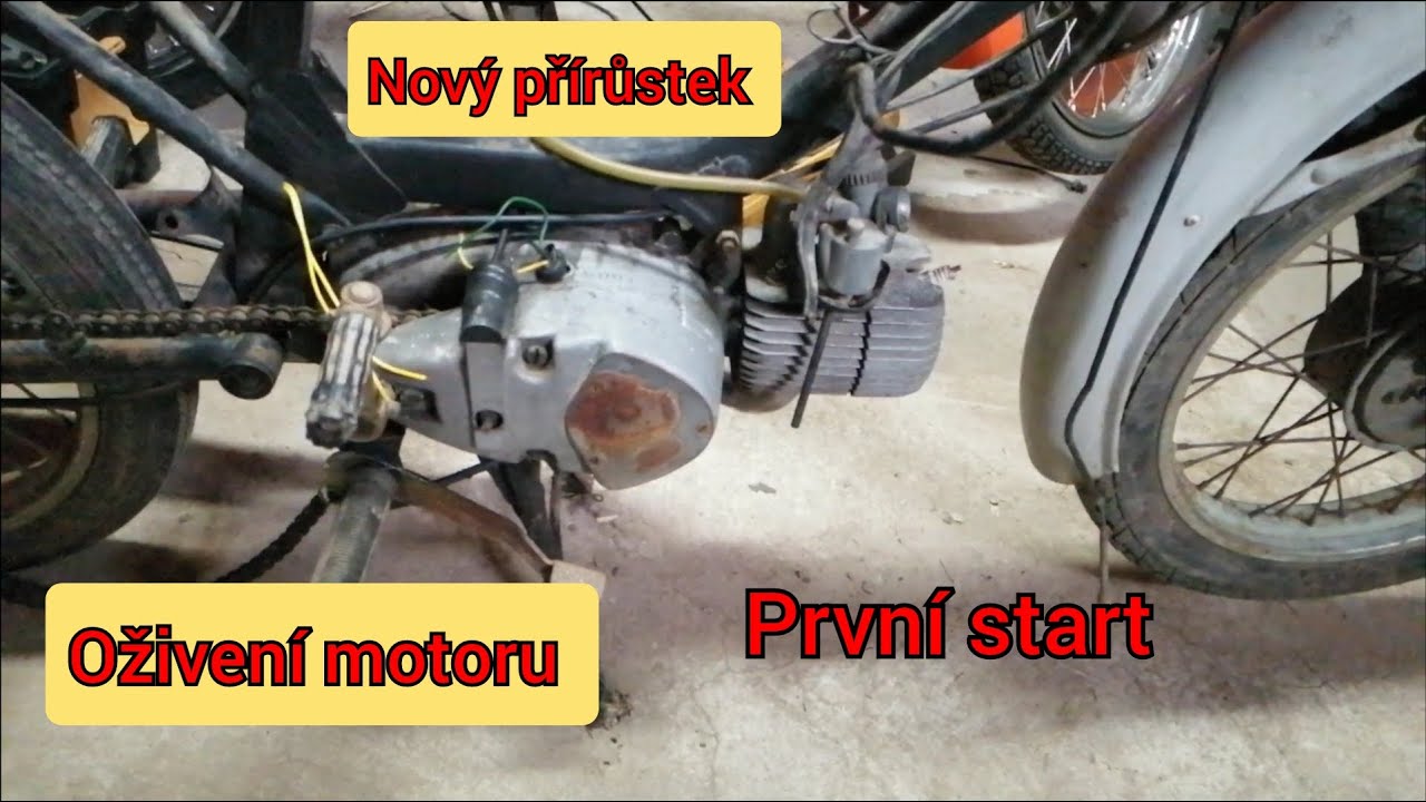 Jawa 50/23 mustang, Oživení motoru, provizorní zapojení elektriky, první start po zakoupení