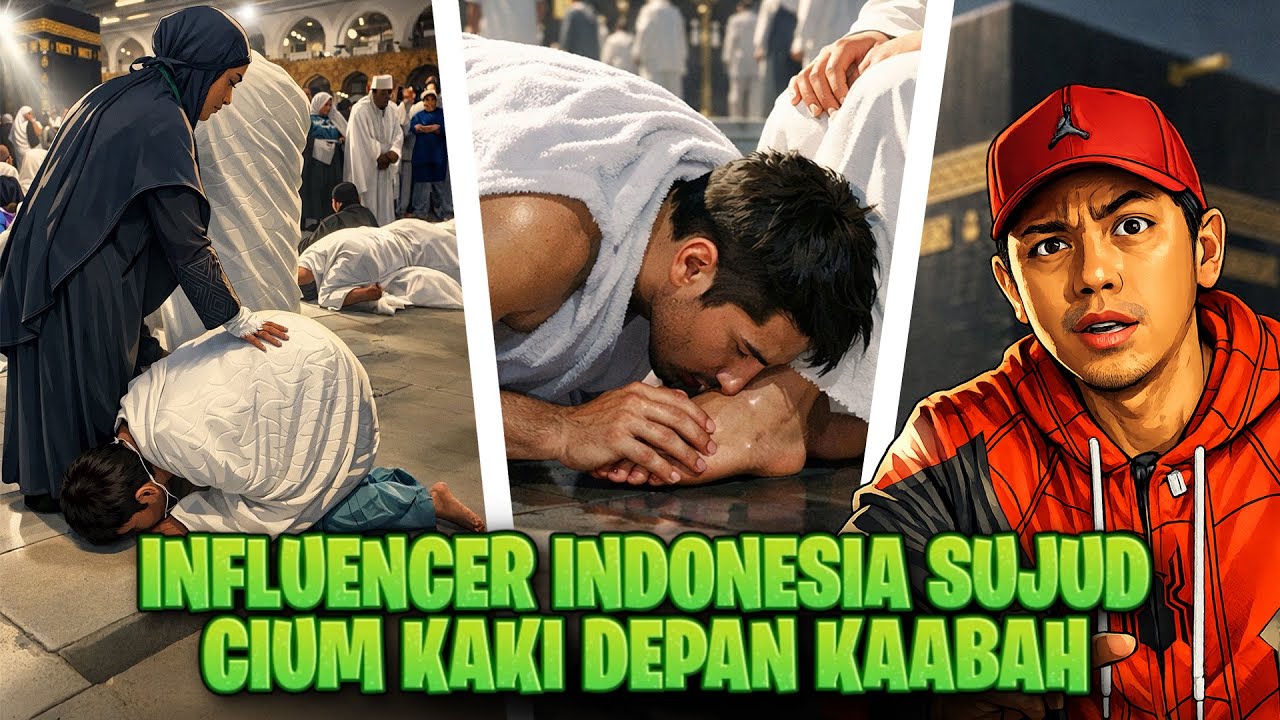 LELAKI SUJUD CIUM KAKI WANITA DEPAN KAABAH