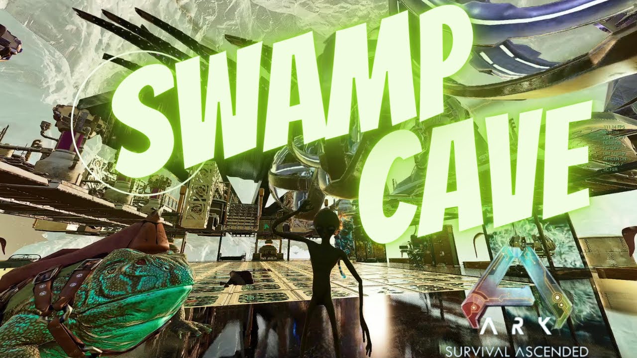 Ark: Survival Ascended PVP - Raiding & Farming a SWAMP CAVE
