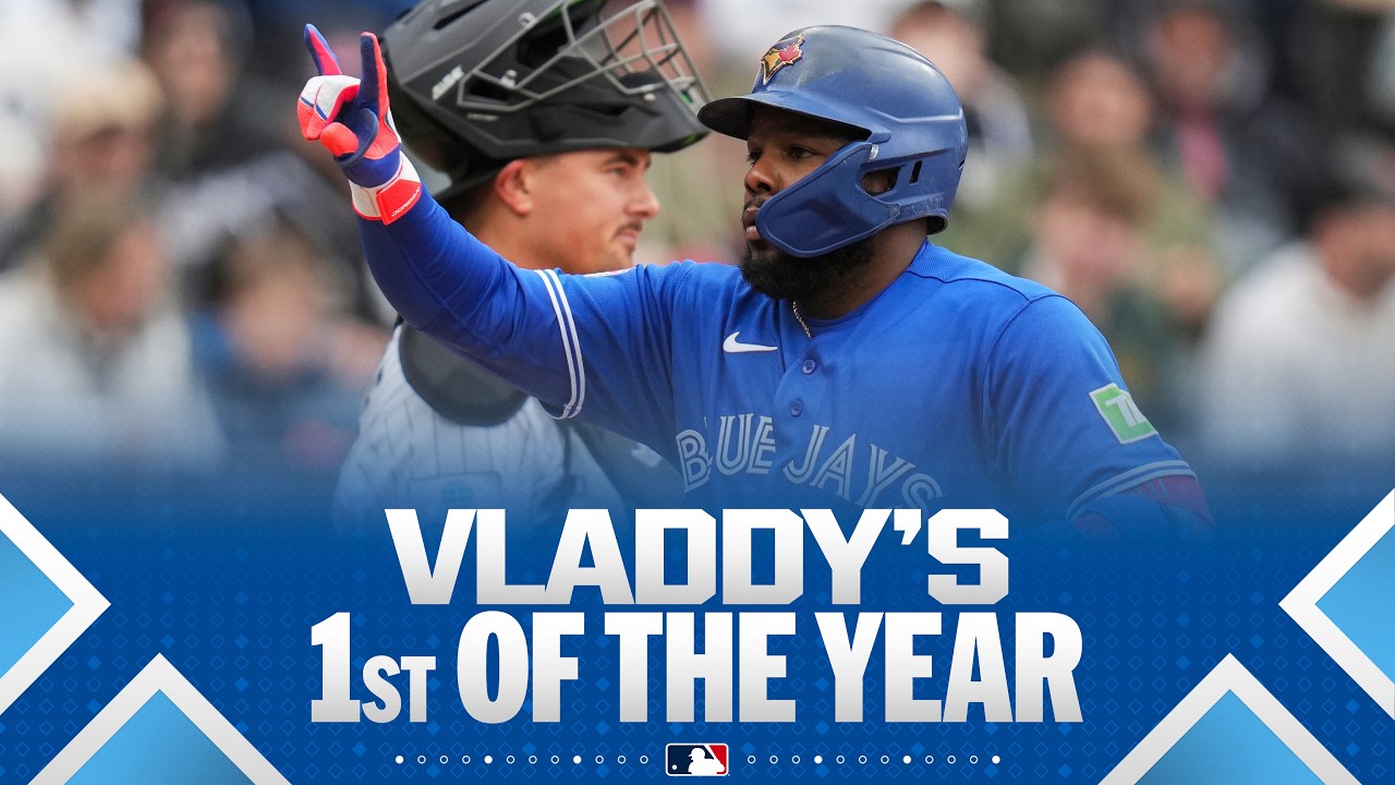 Vlad Guerrero Jr. crushes his first home run of the season for the Blue Jays! 😤 (437 feet! 💪)