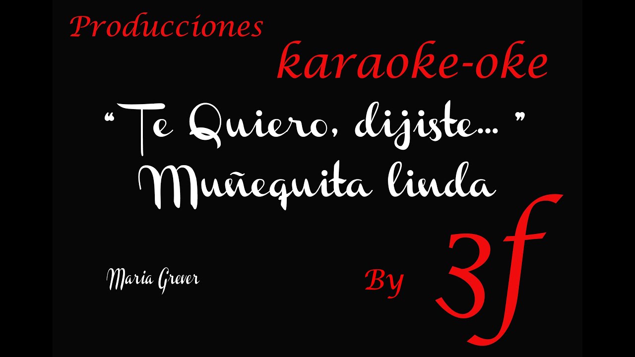 Karaoke Muñequita linda