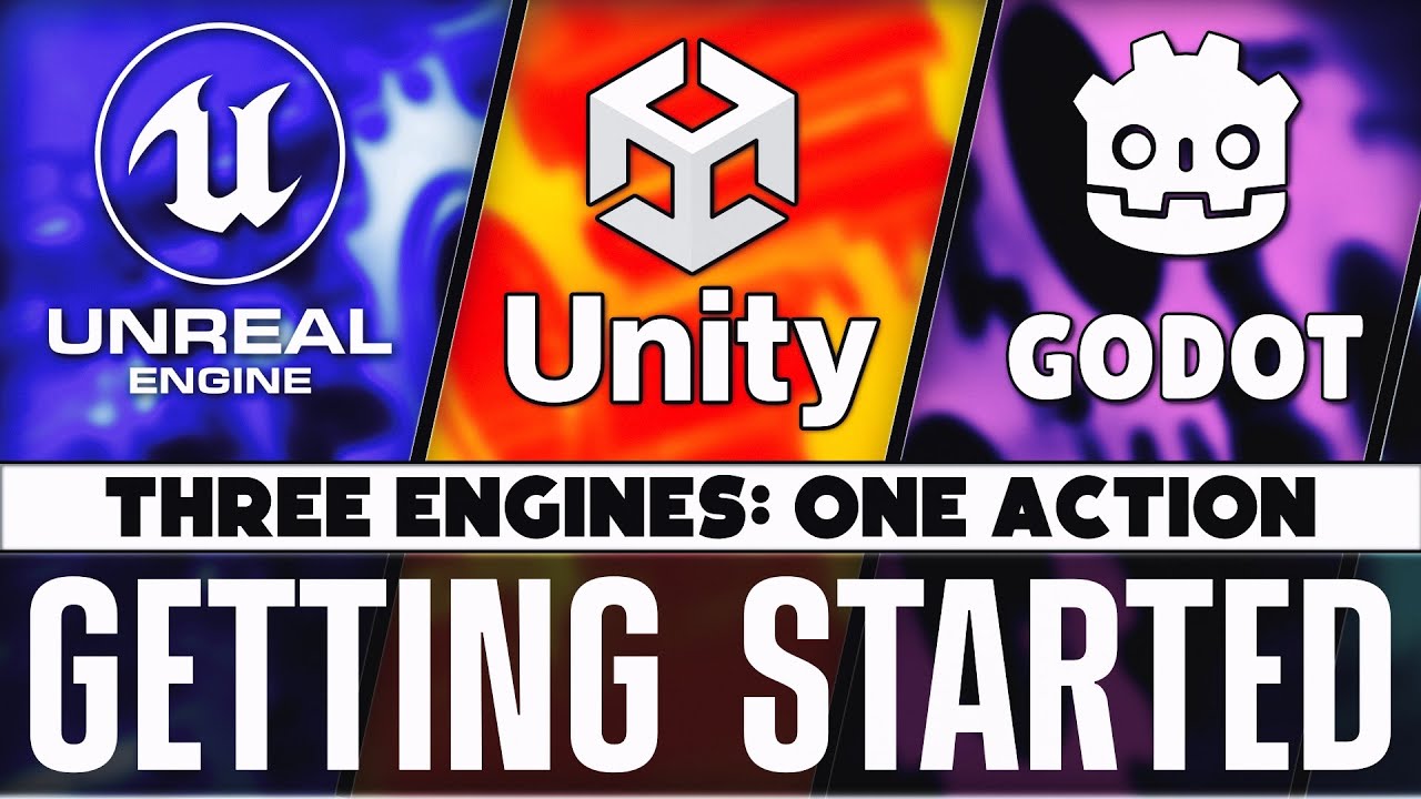 Unity vs Unreal vs Godot -- Getting Started