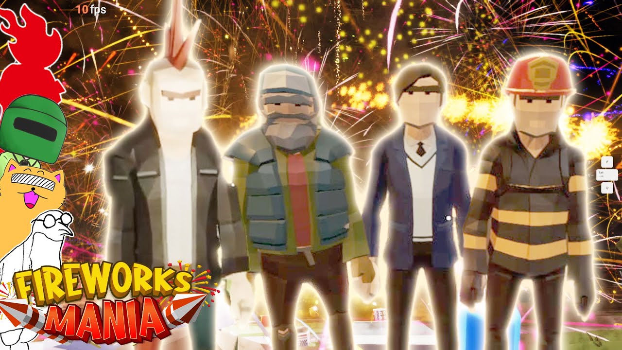 4人で楽しく花火するだけのゲーム【Fireworks Mania】