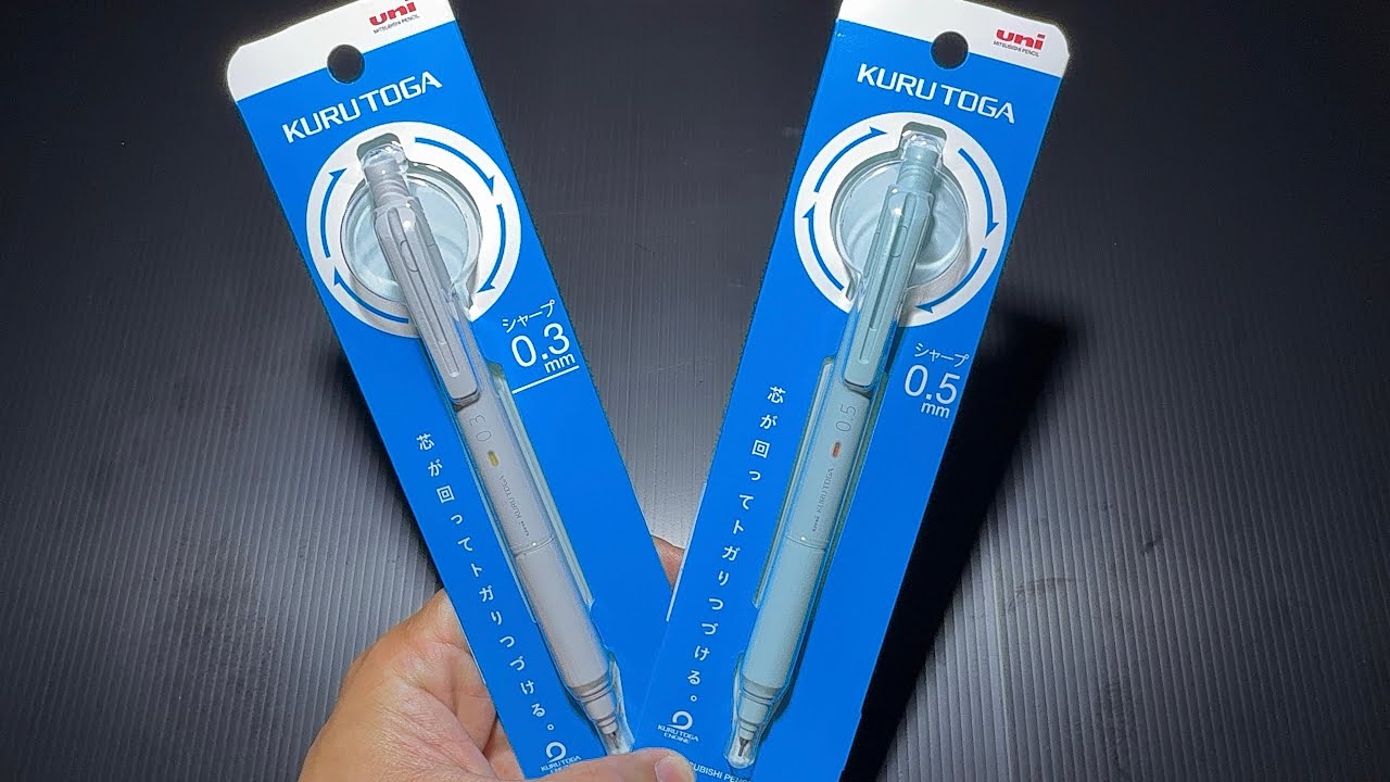 UNI KURU TOGA KS MODEL LIGHT GREY 0.3 ดินสอกดไส้หมุนได้ด้วยการเขียน สีมินิม่อลน่ารัก