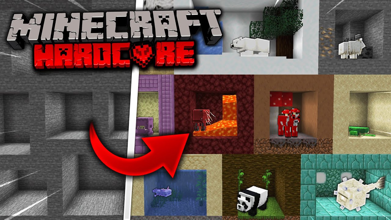 Ich habe JEDEN MOB in Minecraft Hardcore gefangen