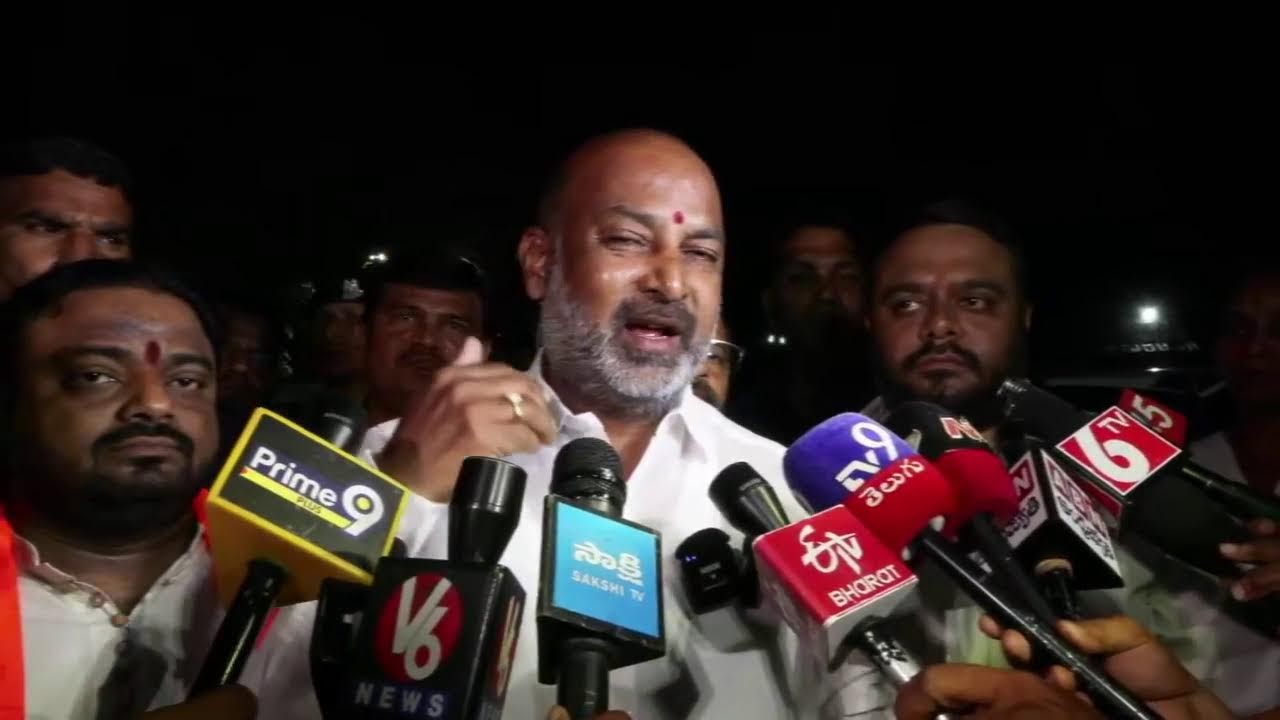 Live : Addressing the Media in Hyderabad