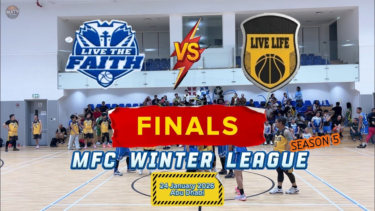 Live The Faith (Blue) VS Live Life (Yellow) Finals MFC Winter League Season S5 - 24Jan26 - Abu dhabi