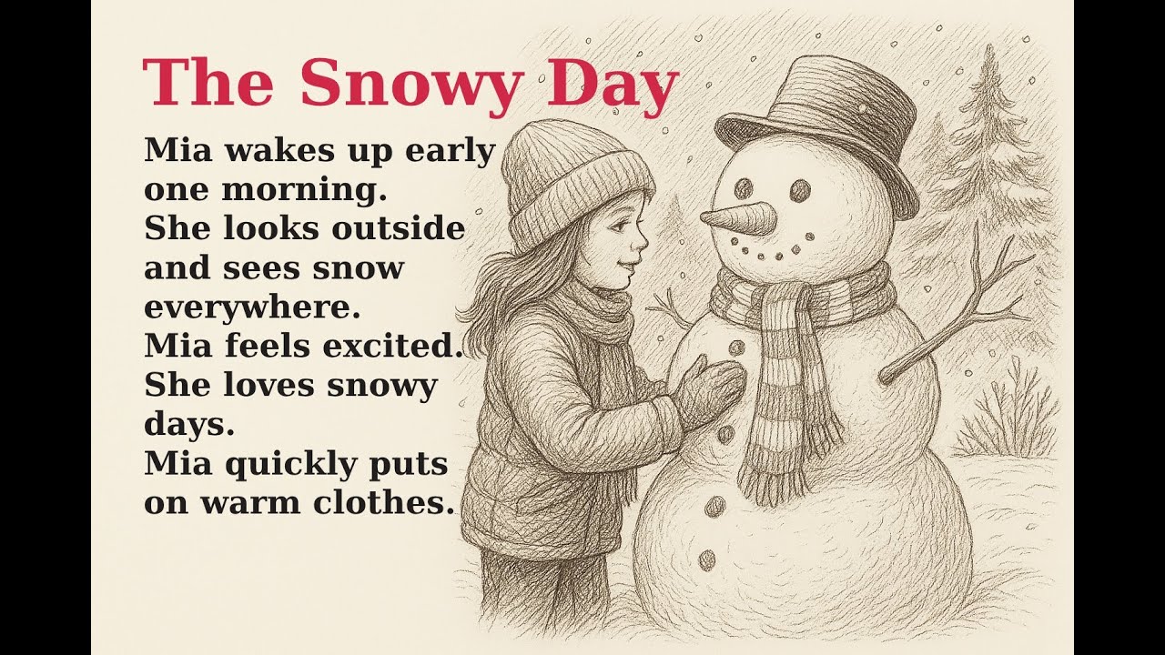 The Snowy Day | Learn English with Simple Stories (A1–A2) | Emotional English Story for Beginners