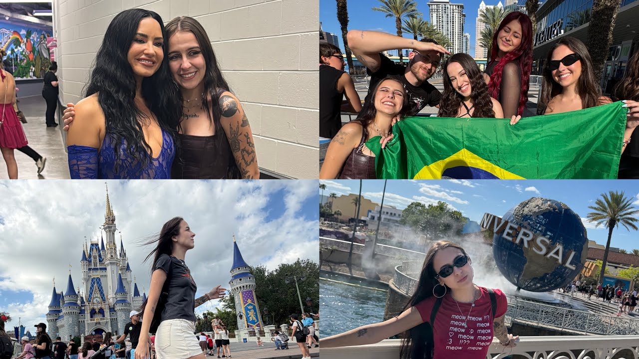 conheci a Demi Lovato, viagem para Orlando! vlog