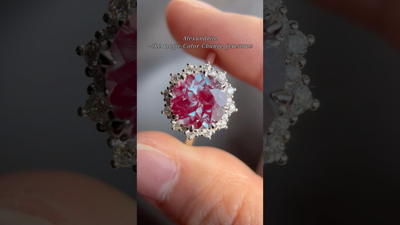Alexandrite Engagement Ring &ndash; Color-Changing Gem | Unique Jewelry for a Magical Proposal #gemstone