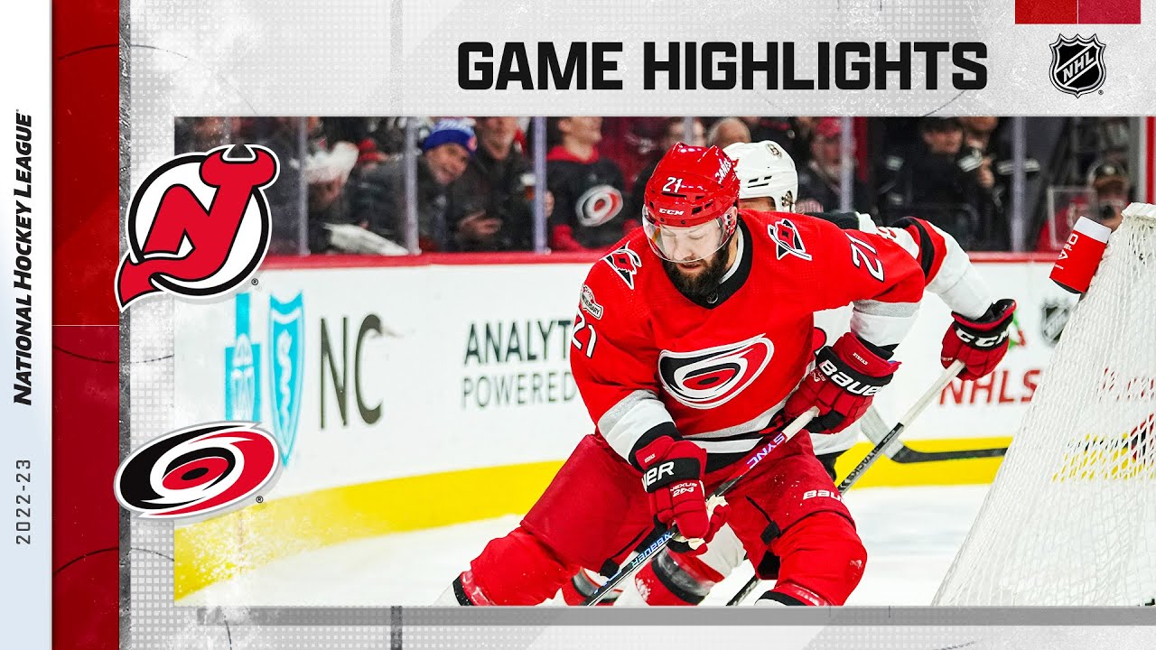 Devils @ Hurricanes 12/20 | NHL Highlights 2022