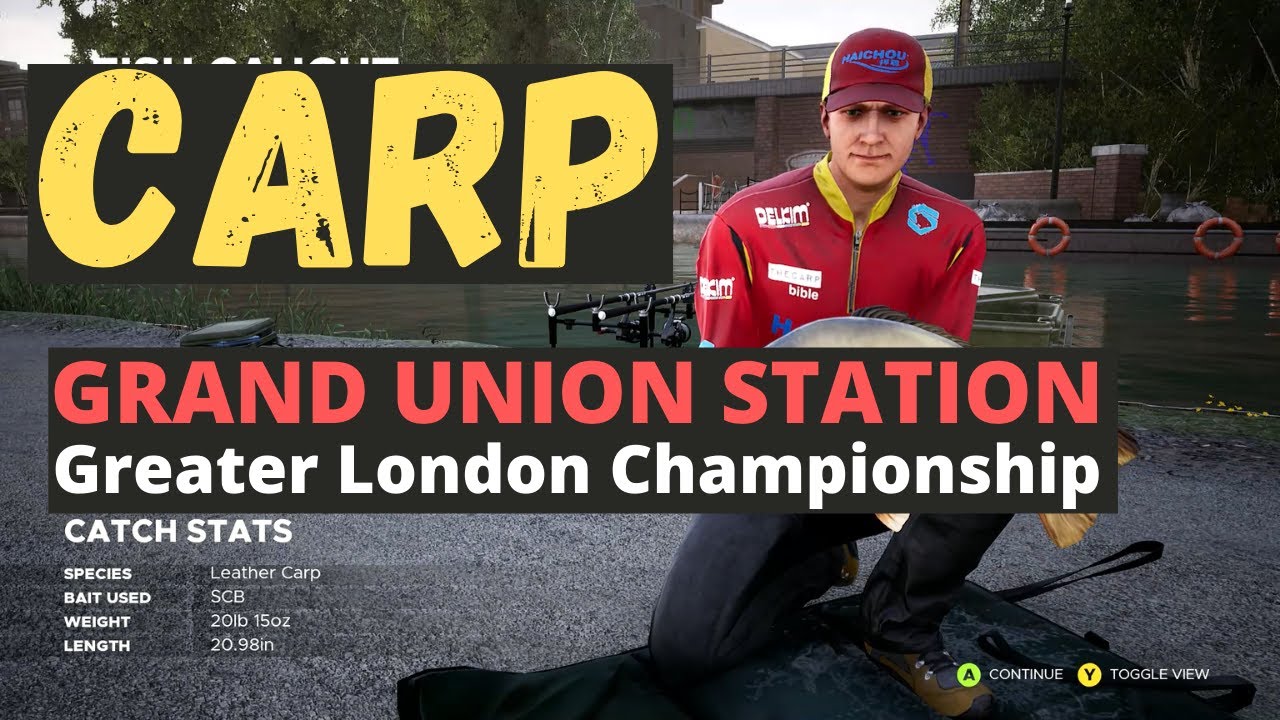 Win the Greater London Championship - Catch Carp in Grand Union - Fishing Sim World Pro Tour 2020
