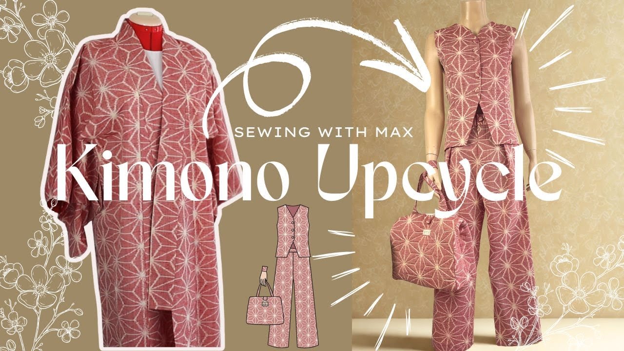Kimono Upcycle | From Vintage Kimono to Chic Two-Piece & Bag