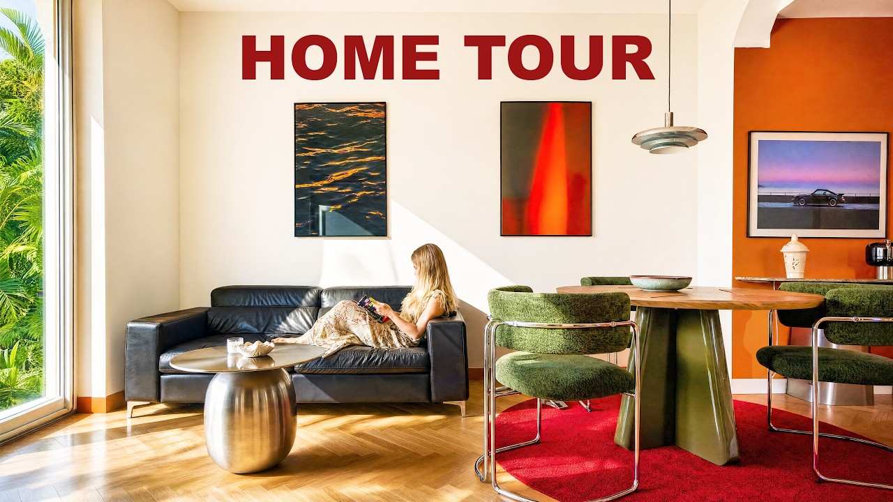 How He Turned a Cold French Loft Into a Warm Mid-Century Modern Home  | Home Tour