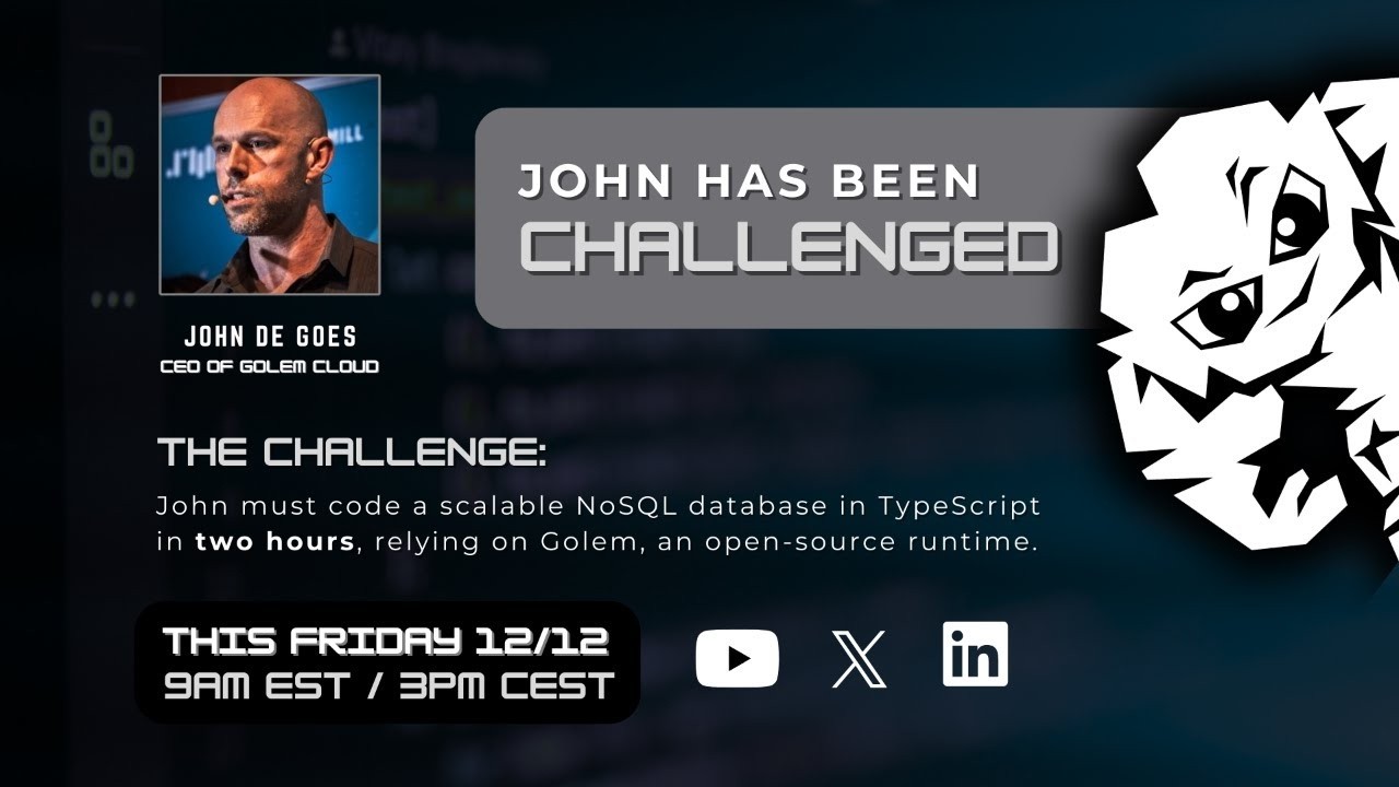 Live - Coding a NoSQL Database in TypeScript